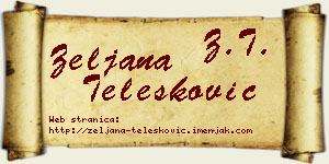 Željana Telesković vizit kartica